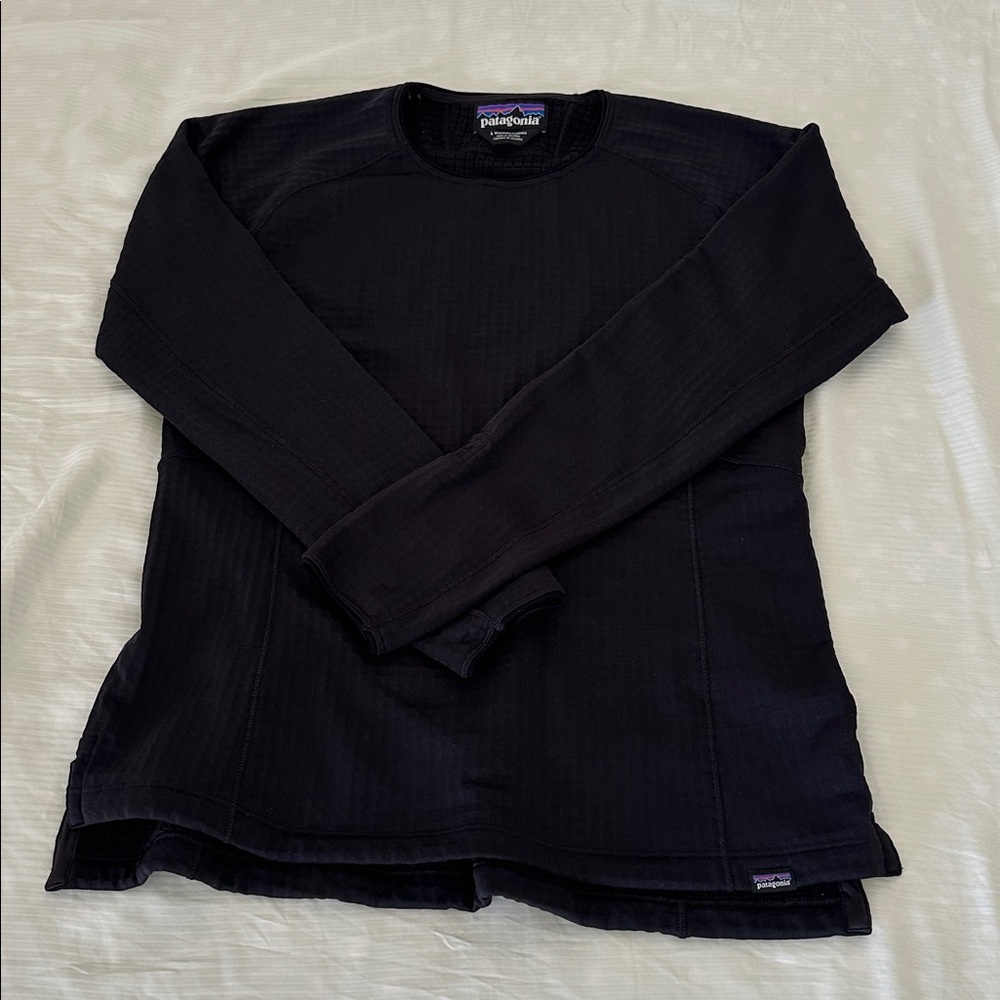 Patagonia Women’s R1  Crew Fleece Sweatshirt Black Large